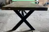  Product image 3 of the product “Natural Wood Table suar with metal legs, 280cm length, 120cm width, 83.5cm height. Table top 7cm thickness ”